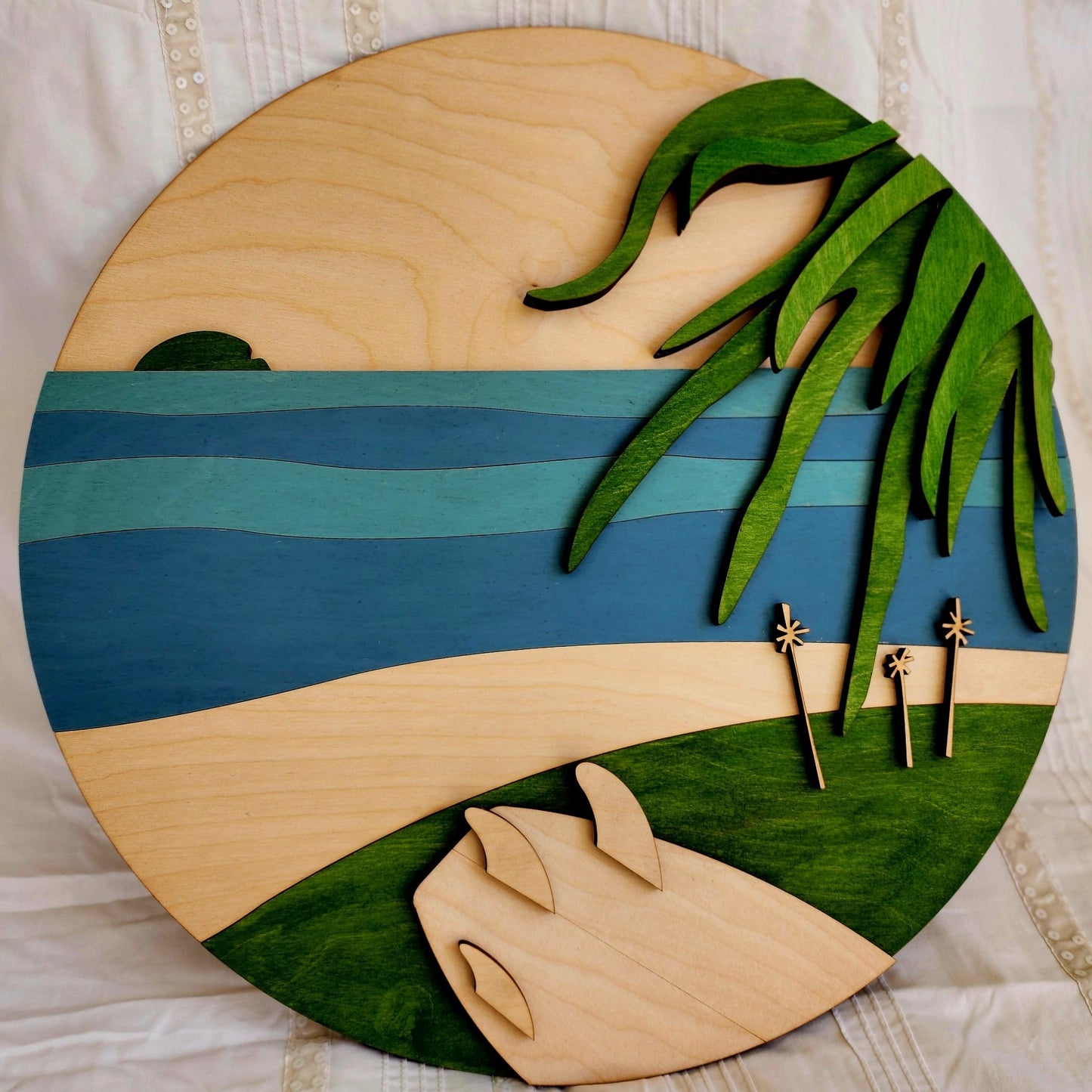 Emerald Beach - Round - Serenity Bay Creative - Artwork